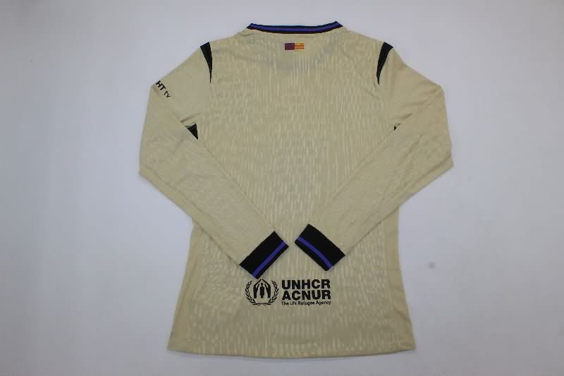 AAA Quality Barcelona 25/26 Away Long Sleeve Soccer Jersey (Player)