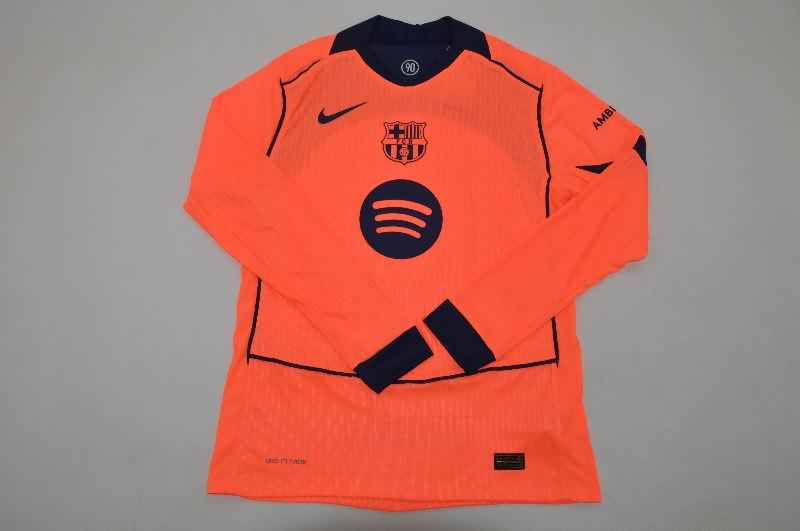 AAA Quality Barcelona 25/26 Third Long Sleeve Soccer Jersey (Player)