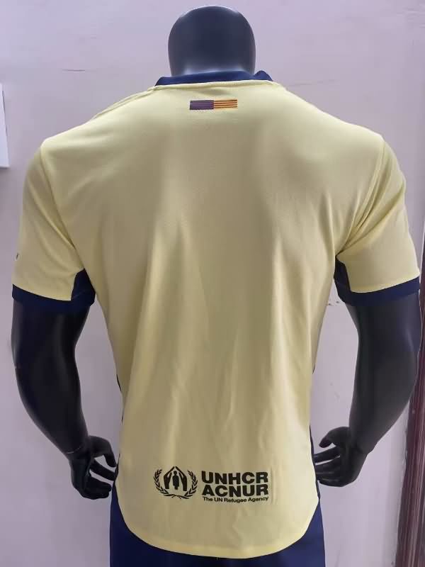 AAA Quality Barcelona 25/26 Yellow Soccer Jersey