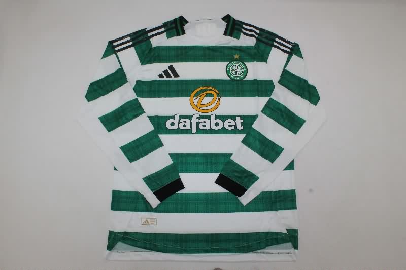 AAA Quality Celtic 25/26 Home Long Sleeve Soccer Jersey (Player)