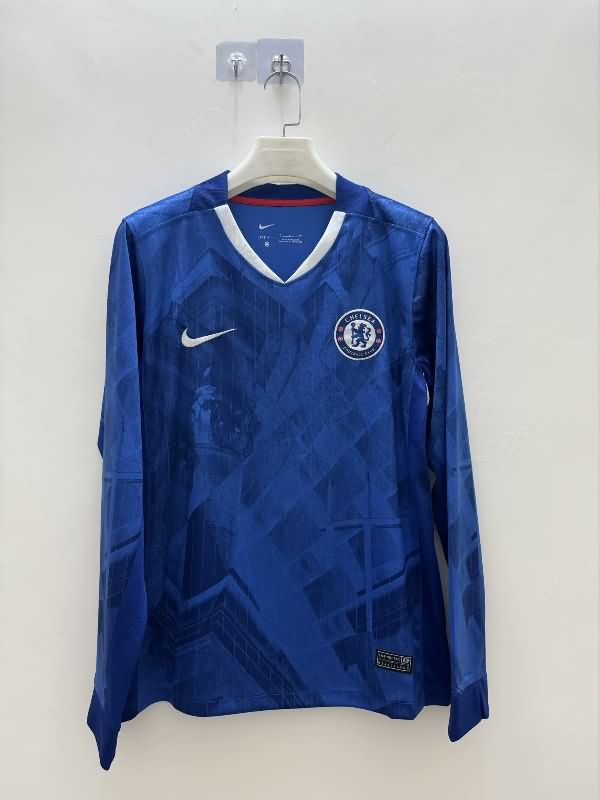 AAA Quality Chelsea 25/26 Home Long Sleeve Soccer Jersey AAA Quality Chelsea 25/26 Home Long Sleeve Soccer Jersey