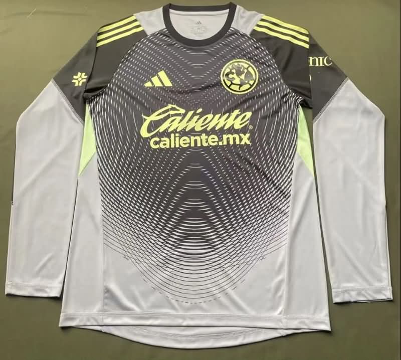 AAA Quality Club America 25/26 Goalkeeper Grey Long Sleeve Soccer Jersey