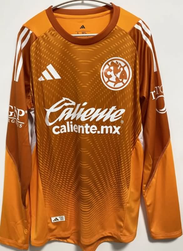 AAA Quality Club America 25/26 Goalkeeper Orange Long Sleeve Jersey (Player)