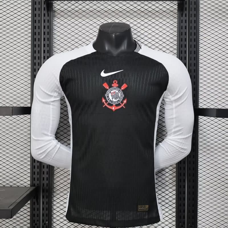 AAA Quality Corinthians 2025 Away Long Sleeve Soccer Jersey (Player)