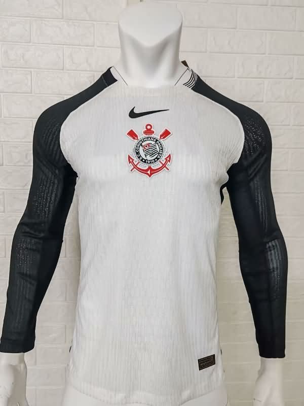 AAA Quality Corinthians 2025 Home Long Sleeve Soccer Jersey (Player)