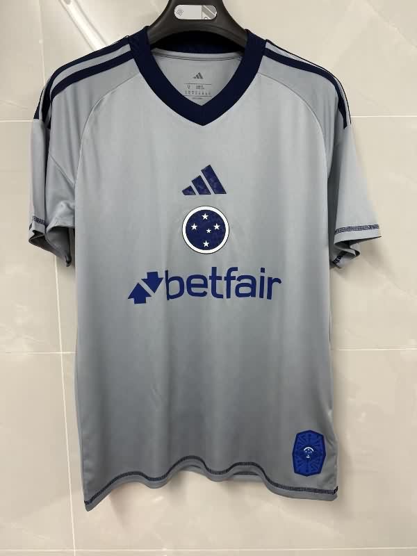 AAA Quality Cruzeiro 2025 Goalkeeper Grey Soccer Jersey