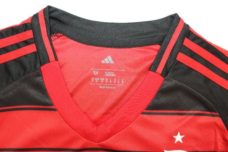 Flamengo Soccer Jersey Home Long Sleeve Replica 2025