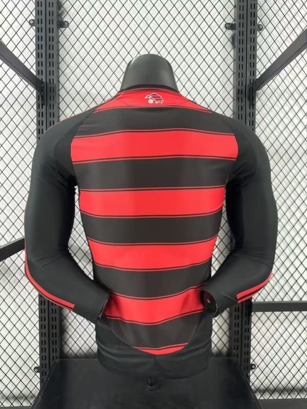 AAA Quality Flamengo 2025 Home Long Sleeve Soccer Jersey (Player)