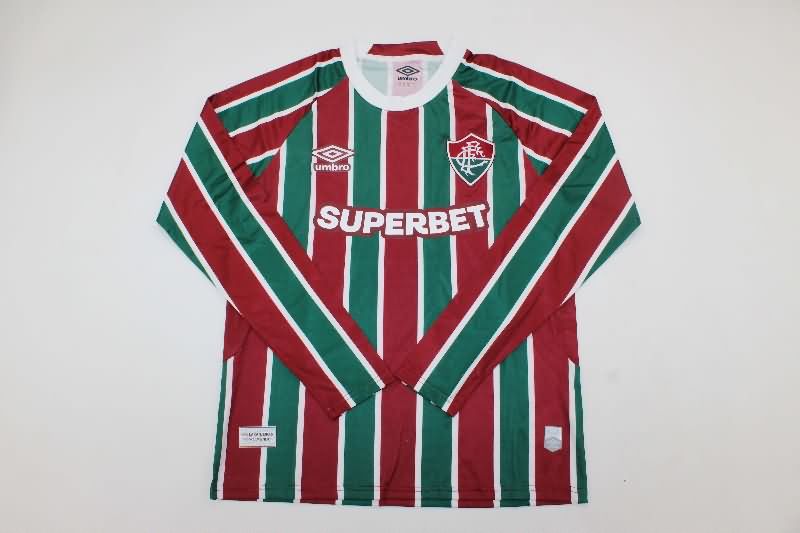 AAA Quality Fluminense 2025 Home Long Sleeve Soccer Jersey