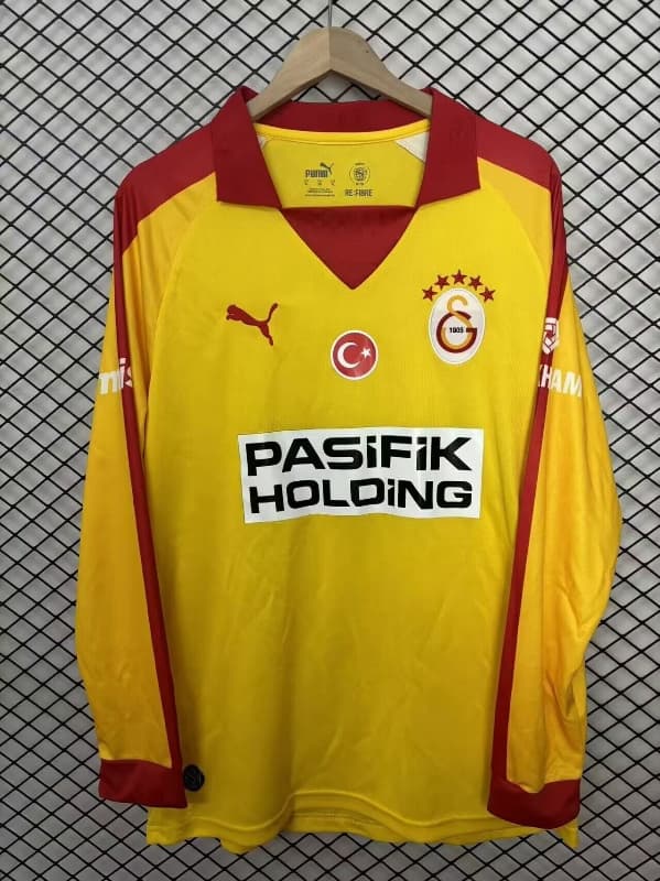 AAA Quality Galatasaray 25/26 Yellow Long Sleeve Soccer Jersey