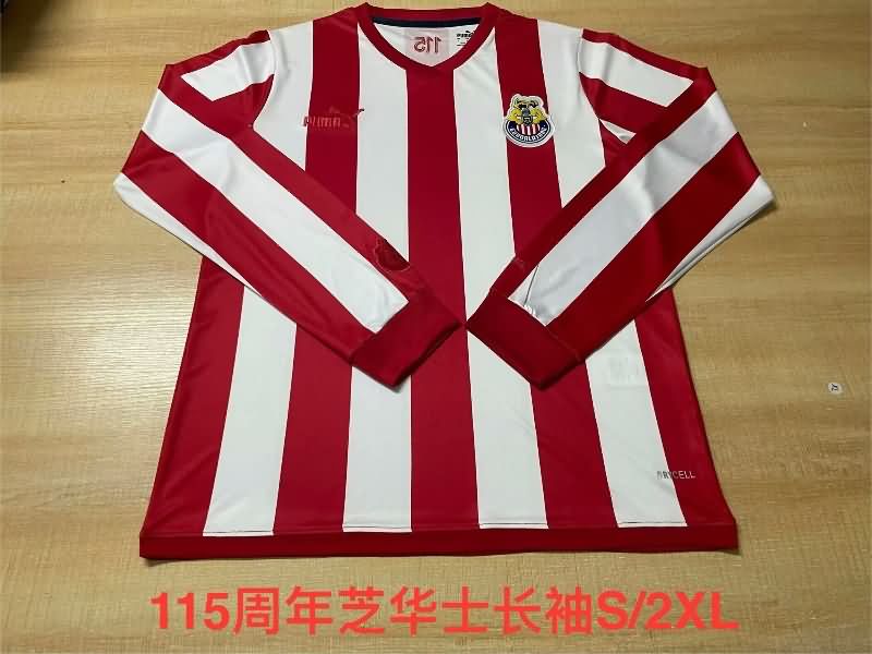 AAA Quality Guadalajara Chivas 115th Anniversary Long Sleeve Soccer Jersey