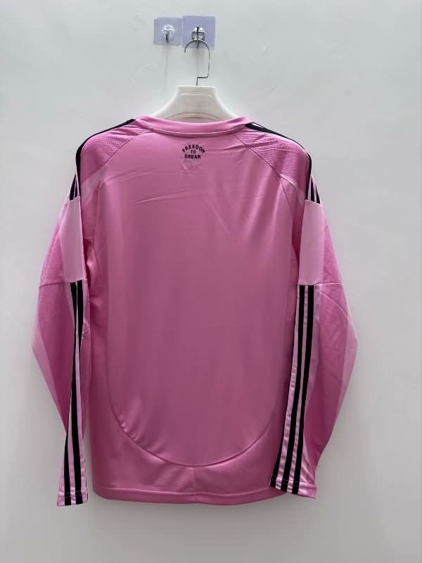 AAA Quality Inter Miami 2025 Home Long Sleeve Soccer Jersey
