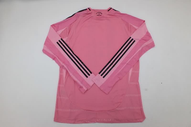 Inter Miami Soccer Jersey Home Long Sleeve (Player) 2025