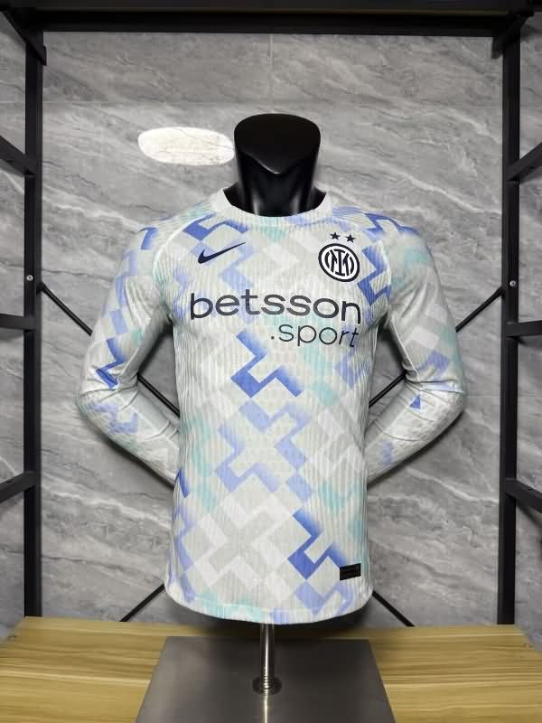 AAA Quality Inter Milan 25/26 Away Long Sleeve Soccer Jersey (Player)