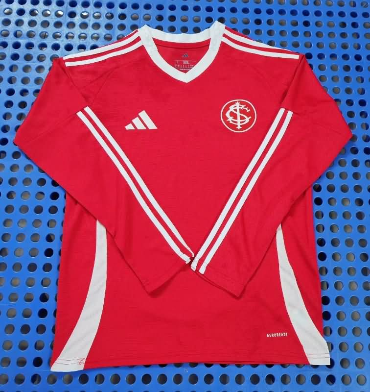AAA Quality Sport Club Internacional 2025 Home Long Sleeve Soccer Jersey AAA Quality Sport Club Internacional 2025 Home Long Sleeve Soccer Jersey