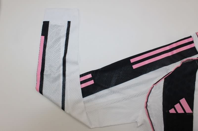 AAA Quality Juventus 25/26 Home Long Sleeve Soccer Jersey (Player)