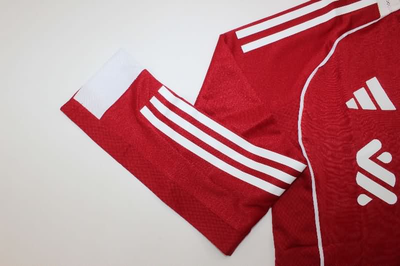 AAA Quality Liverpool 25/26 Home Long Sleeve Soccer Jersey (Player)