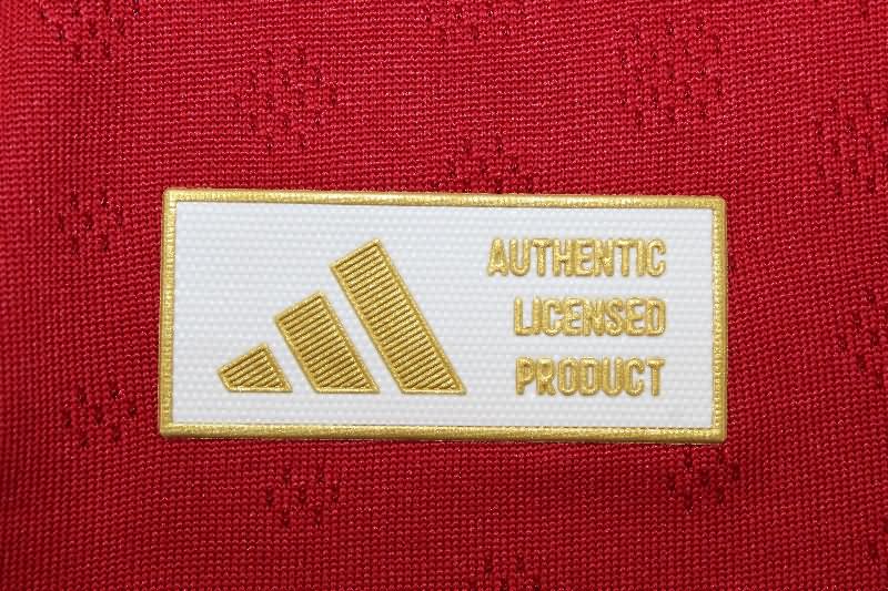 AAA Quality Liverpool 25/26 Home Long Sleeve Soccer Jersey (Player)