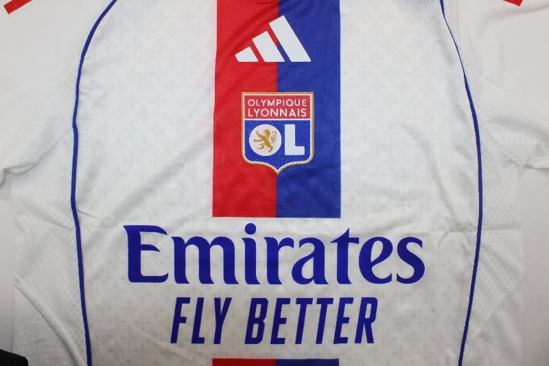 AAA Quality Lyon 25/26 Home Soccer Jersey (Player)