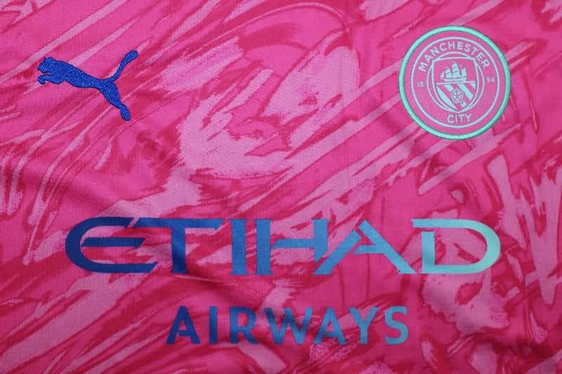 AAA Quality Manchester City 25/26 Goalkeeper Pink Soccer Jersey