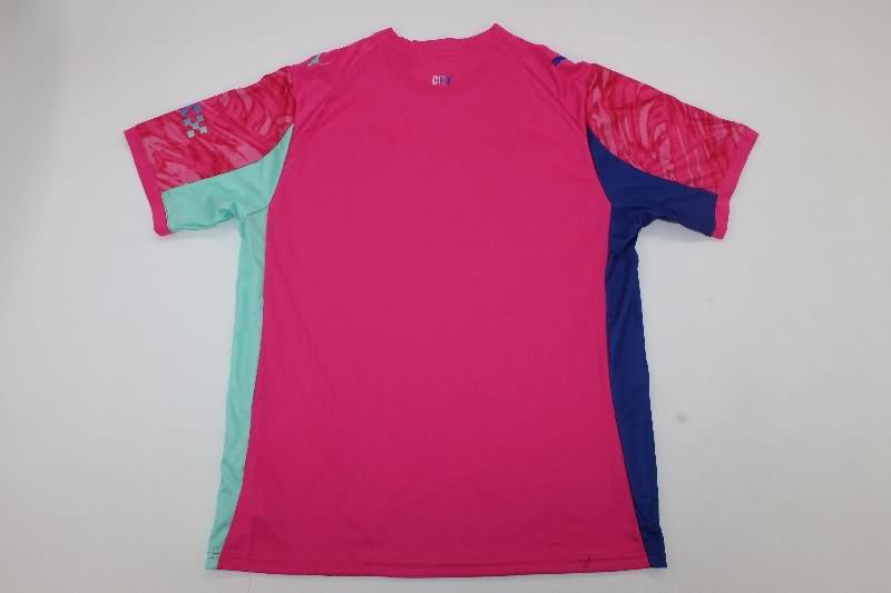 AAA Quality Manchester City 25/26 Goalkeeper Pink Soccer Jersey