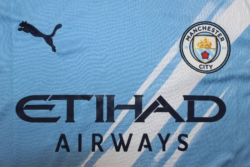 AAA Quality Manchester City 25/26 Home Long Sleeve Soccer Jersey