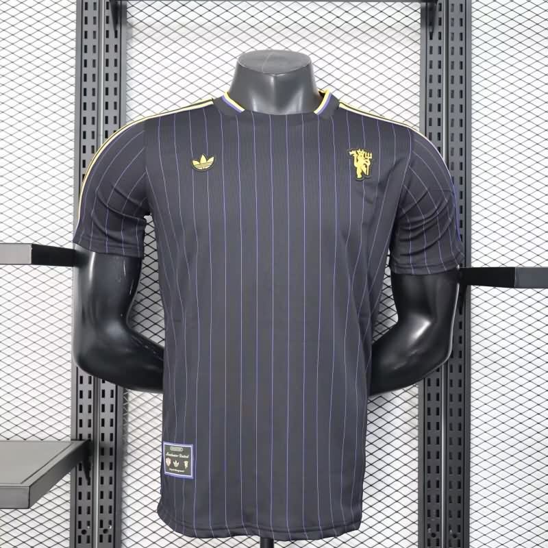 AAA Quality Manchester United 25/26 Black Soccer Jersey(Player)