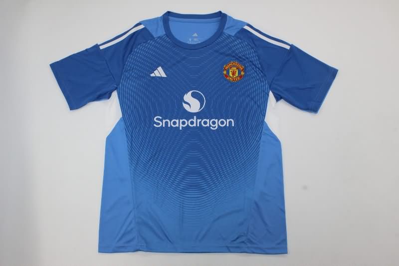 AAA Quality Manchester United 25/26 Goalkeeper Blue Soccer Jersey Leaked