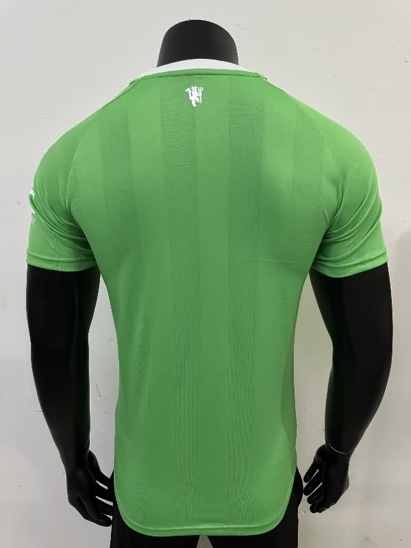 AAA Quality Manchester United 25/26 Goalkeeper Green Soccer Jersey(Player)