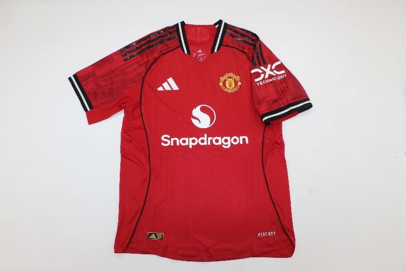 AAA Quality Manchester United 25/26 Home Soccer Jersey (Player)