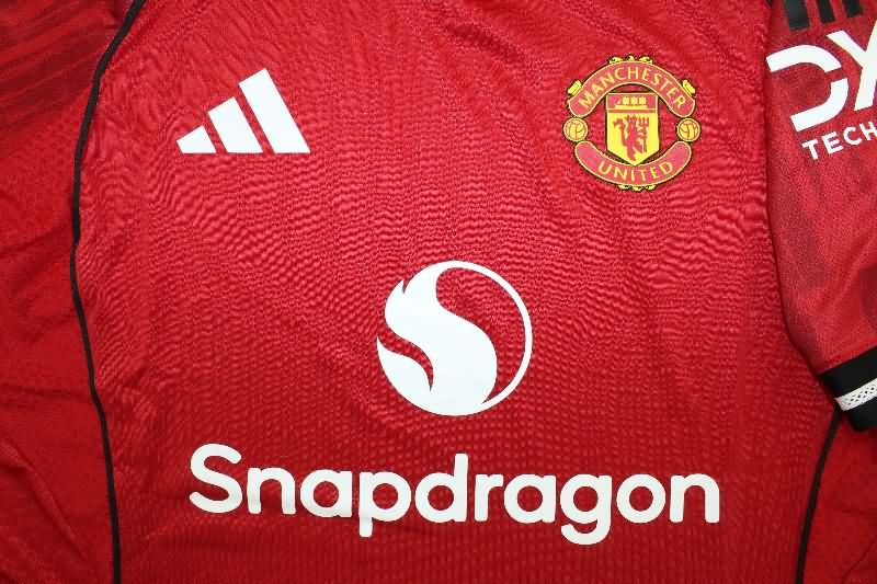 AAA Quality Manchester United 25/26 Home Soccer Jersey (Player)