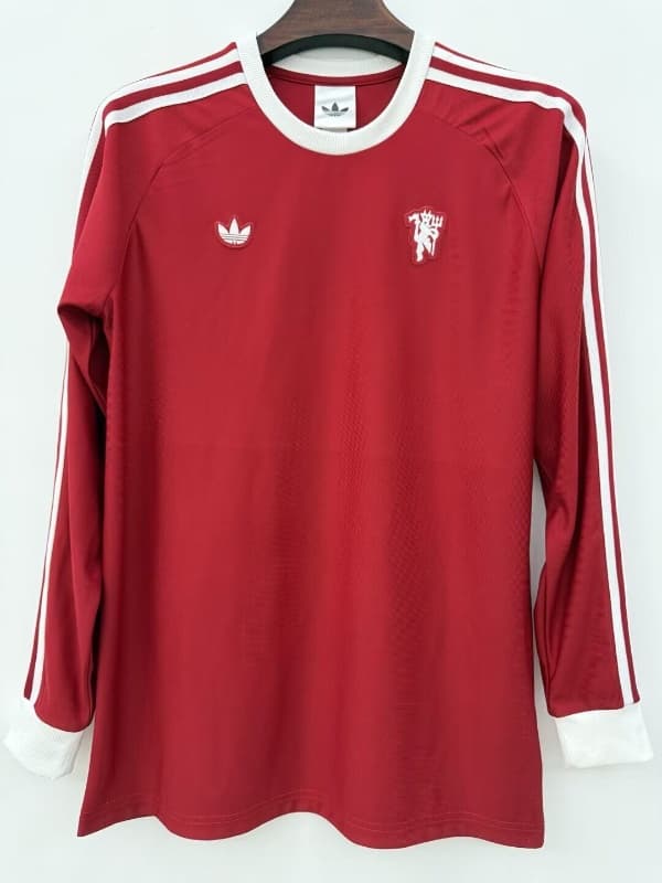 AAA Quality Manchester United 25/26 Red Long Sleeve Soccer Jersey