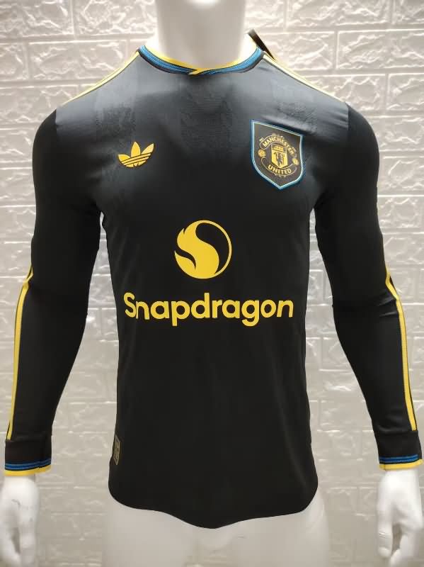 AAA Quality Manchester United 25/26 Third Long Sleeve Soccer Jersey (Player) Leaked AAA Quality Manchester United 25/26 Third Long Sleeve Soccer Jersey (Player) Leaked