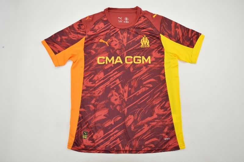 AAA Quality Marseilles 25/26 Goalkeeper Red Soccer Jersey