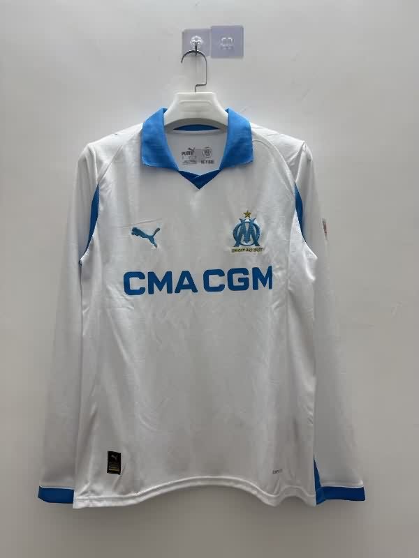 AAA Quality Marseilles 25/26 Home Long Sleeve Soccer Jersey