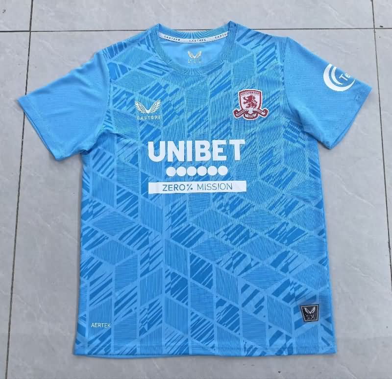 AAA Quality Middlesbrough 25/26 Goalkeeper Blue Soccer Jersey