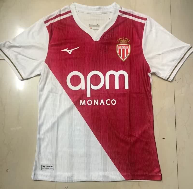 AAA Quality Monaco 25/26 Home Soccer Jersey (Player)