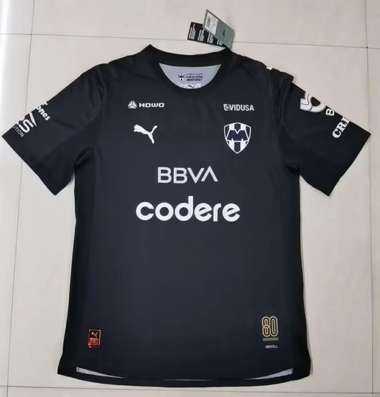 AAA Quality Monterrey 25/26 Goalkeeper Black Soccer Jersey (Player)