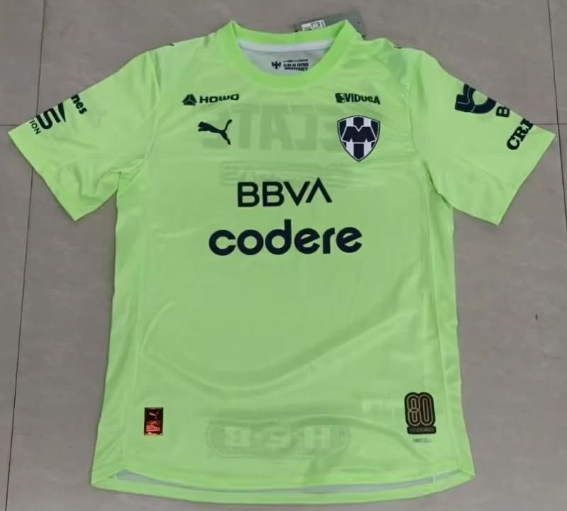AAA Quality Monterrey 25/26 Goalkeeper Green Soccer Jersey (Player)