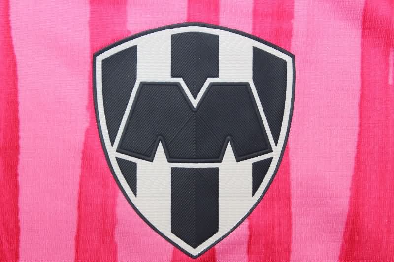 AAA Quality Monterrey 25/26 Goalkeeper Pink Soccer Jersey