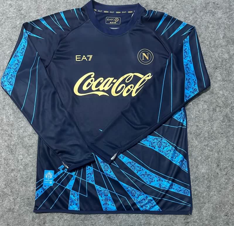 AAA Quality Napoli 25/26 Training Long Sleeve Soccer Jersey 02 AAA Quality Napoli 25/26 Training Long Sleeve Soccer Jersey 02