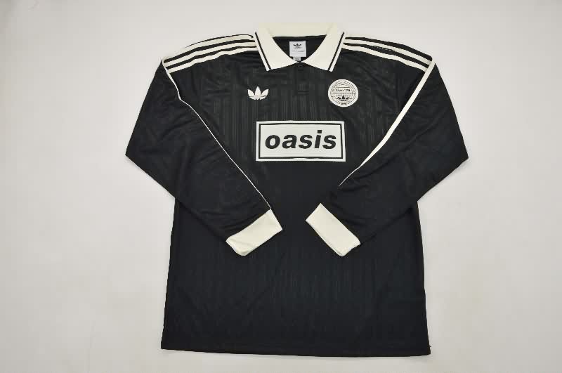 AAA Quality Oasis 2025 Black Long Sleeve Soccer Jersey