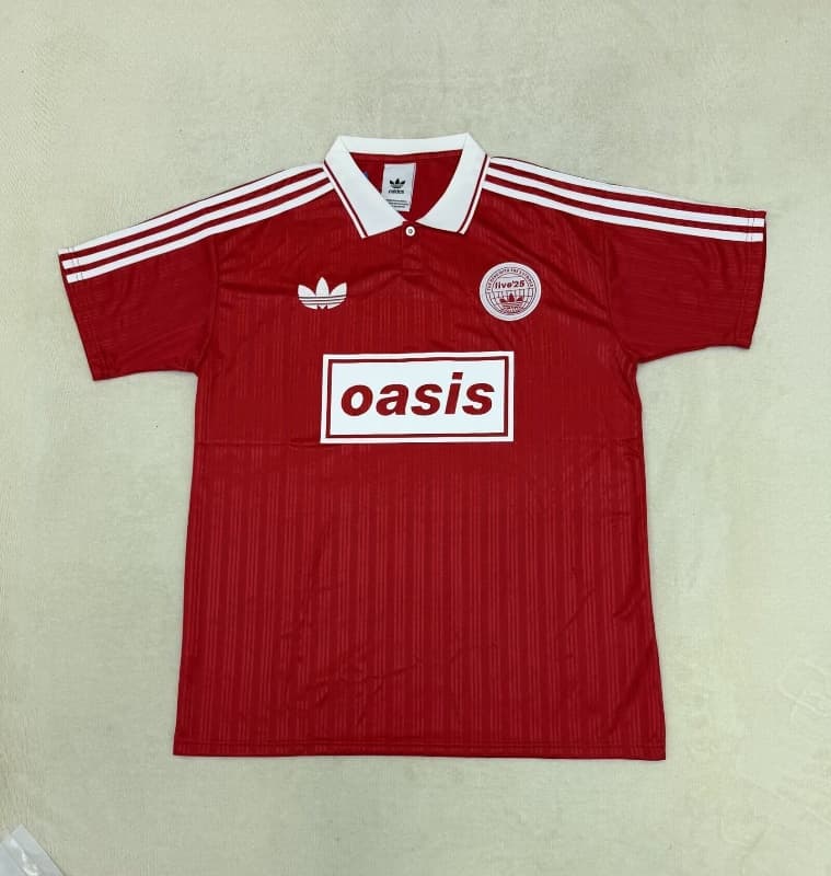 AAA Quality Oasis 2025 Red Soccer Jersey 03 AAA Quality Oasis 2025 Red Soccer Jersey 03
