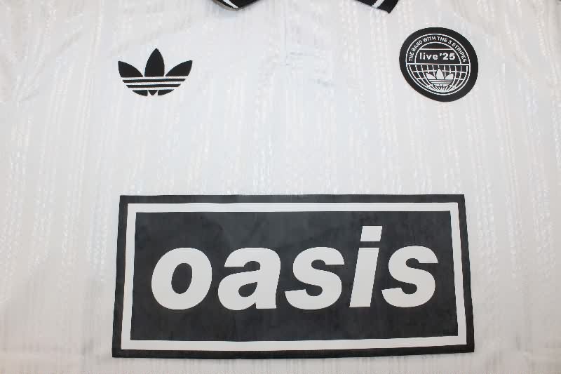 AAA Quality Oasis 2025 White Soccer Jersey