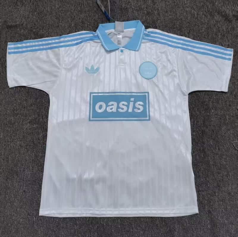 AAA Quality Oasis 2025 White Soccer Jersey 03