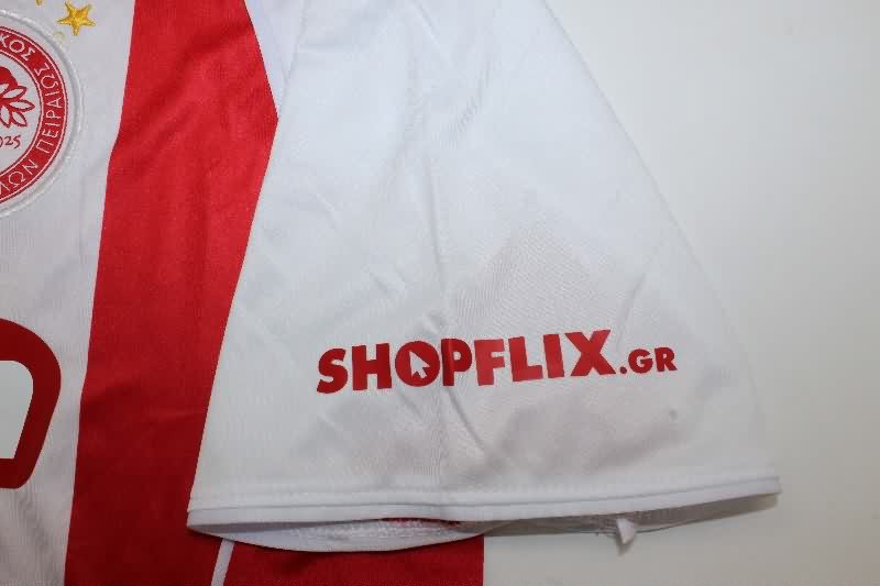 AAA Quality Olympiacos 25/26 Home Soccer Jersey