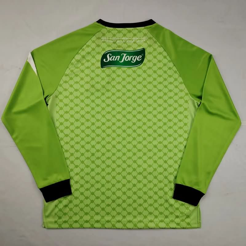 AAA Quality Palestino 2025 Goalkeeper Green Long Sleeve Soccer Jersey