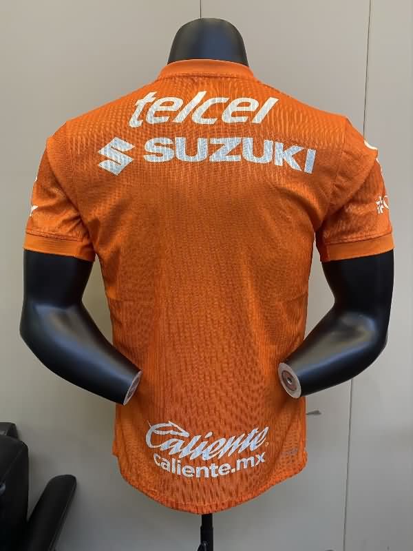 AAA Quality Pumas UNAM 25/26 Goalkeeper Orange Soccer Jersey (Player)