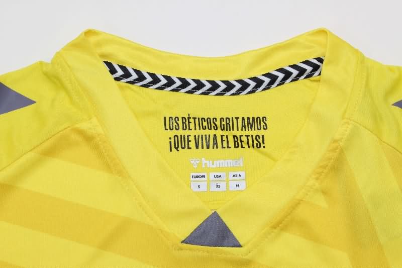 AAA Quality Real Betis 25/26 Goalkeeper Yellow Soccer Jersey