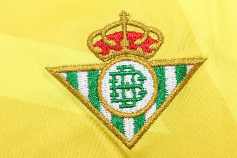 AAA Quality Real Betis 25/26 Goalkeeper Yellow Soccer Jersey